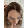 16 inch Coffee Glow Waves Lace Top Wig – Mongolian Hair