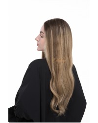 Balayage Caramel Blonde Lace Top Wig, Rooted Virgin European Hair, Kosher Certified, 24 Inch