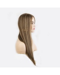 Luxury Lace Top Balayage Blonde 611# Kosher Wigs ,Sheitels