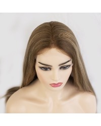 Luxury Lace Top Balayage Blonde 611# Kosher Wigs ,Sheitels