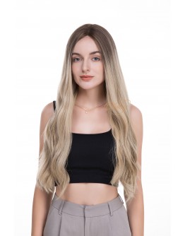 Lace Top Balayage Blonde Color 6244# Virgin European Hair Kosher Wigs 
