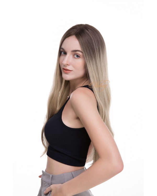 26" Luxury Balayage Ashy Blonde Virgin European Hair Lace Top Wig– 16"–26" Lengths