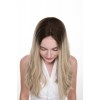 Lace Top Balayage Ombre Blonde Color 8002#  Virgin European Hair Kosher Wigs