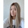 18" Toffee Melt lace top wig with deep brown roots and honey highlights