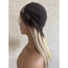 18" Lace Top Toffee Melt Brazilian Hair Wig | Swiss Lace Single Knots | Luxury Wig