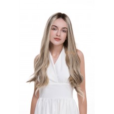 24" Lace Top Toffee Melt Brazilian Hair Wig | Swiss Lace Single Knots | Luxury Wig