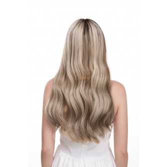 24" Lace Top Toffee Melt Brazilian Hair Wig | Swiss Lace Single Knots | Luxury Wig