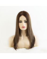 20" Redwood Mocha Melt lace top wig Virgin European hair