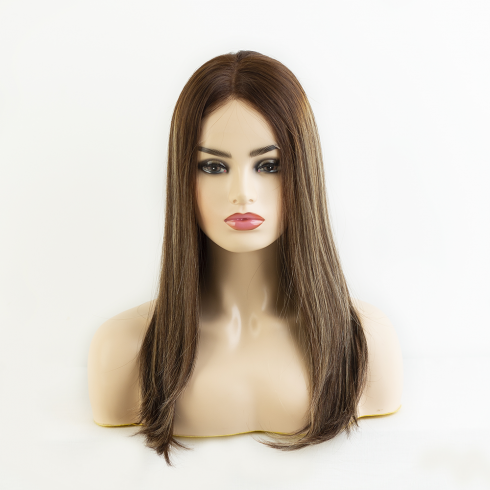 20" Redwood Mocha Melt lace top wig Virgin European hair