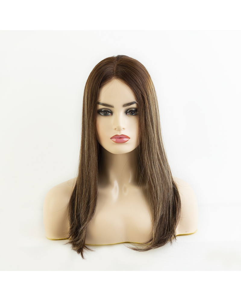 20" Redwood Mocha Melt lace top wig Virgin European hair
