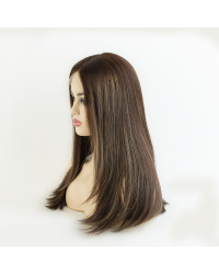 20" Redwood Mocha Melt lace top wig Virgin European hair
