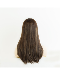 20" Redwood Mocha Melt lace top wig Virgin European hair