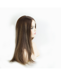 20" Redwood Mocha Melt lace top wig Virgin European hair