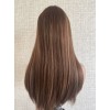 Autumn Warm Chestnut Brown Lace Top Wig, Virgin European Hair, Ear-to-Ear Lace, Subtle Reddish Tone, 22 Inch