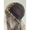 22" Balayage Smoky Ash & Champagne Lights Lace Top Wig – Virgin Brazilian Hair