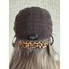 22" Balayage Smoky Ash & Champagne Lights Lace Top Wig – Virgin Brazilian Hair