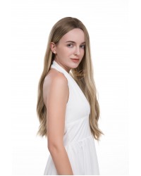 Warm Beige Blonde Balayage Lace Top Wig – Real Human Hair, Natural Scalp Look Luxury Wigs Warm Beige Blonde Balayage Lace Top Wig – Real Human Hair, Natural Scalp Look Luxury Wigs