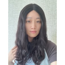 20" Luxury Lace Top Wig – Natural 2# Dark Brown Brazilian Waves | Virgin Brazilian Hair | Swiss Lace Single Knots