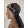 22" Lace Top Natural 2# Dark Brown Wavy Wig with Swiss Lace and Mini Tiny Layer
