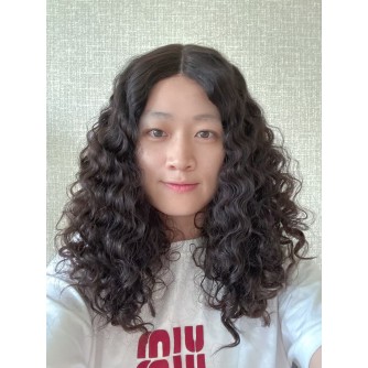 20" Luxury Darker Brown Natural 2# Brazilian Curly Lace Top Wig