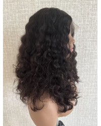 20" Darker Brown Natural 2# Brazilian Curly – Lace Top Luxury Wig 20" Natural 2# Darker Brown Brazilian Curly Lace Top Wig – Swiss Lace Single Knots, Silk Top
