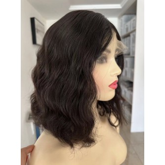 14" Lace Top With Ear-To-Ear Lace Natural Brazilian Wave Hair Kosher Wig