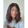 16 inch deep brunette lace top wig Brazilian wave hair