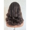 16 inch deep brunette lace top wig Brazilian wave hair