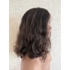 16 inch deep brunette lace top wig Brazilian wave hair