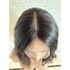 16 inch deep brunette lace top wig Brazilian wave hair