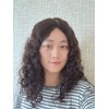 20" Lace Top Natural 4# Dark Brown Brazilian Curly Wig