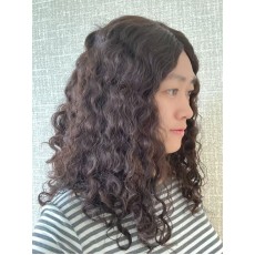 20" Luxury Dark Brown Curls | Natural 4# Brazilian Curly Lace Top Wig | Hand-Tied Swiss Lace