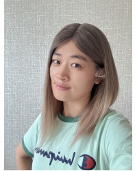 Balayage Ombre Blonde & Smoky Beige Melt Lace Top Wig – 16 Inch 16" Balayage Ombre Blonde & Smoky Beige Melt Lace Top Wig – Virgin Brazilian Hair