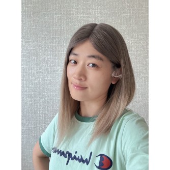 16" Balayage Ombre Blonde & Smoky Beige Lace Top Wig
