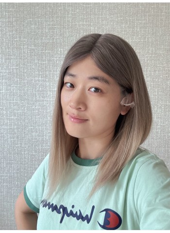 16" Balayage Ombre Blonde & Smoky Beige Lace Top Wig