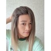 16" Balayage Ombre Blonde & Smoky Beige Melt Lace Top Wig – Virgin Brazilian Hair
