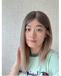 Balayage Ombre Blonde & Smoky Beige Melt Lace Top Wig – 16 Inch 16" Balayage Ombre Blonde & Smoky Beige Melt Lace Top Wig – Virgin Brazilian Hair