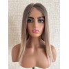 16" Balayage Ombre Blonde & Smoky Beige Melt Lace Top Wig – Virgin Brazilian Hair
