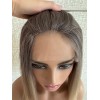 16" Balayage Ombre Blonde & Smoky Beige Melt Lace Top Wig – Virgin Brazilian Hair