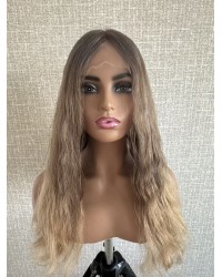 20 inch Balayage Ombre Blonde & Smoky Beige Melt Lace Top Wig – Virgin Brazilian Hair