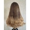 20 inch Balayage Ombre Blonde & Smoky Beige Melt Lace Top Wig – Virgin Brazilian Hair