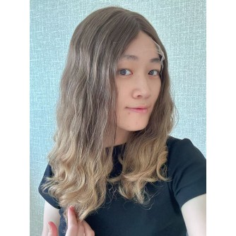 18" Lace Top Ombre Chestnut to Honey Blonde Brazilian Wave Hair Wig – Natural Gradient Luxury Wigs