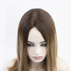16 inch Caramel Mocha Balayage Silk Top Sheitel Wig