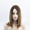 16 inch Caramel Mocha Balayage Silk Top Sheitel Wig