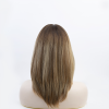 16 inch Caramel Mocha Balayage Silk Top Sheitel Wig