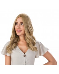 20 inch Buttery Blonde silk top virgin European hair wig with wefted back cap by OLOKEYWIGS