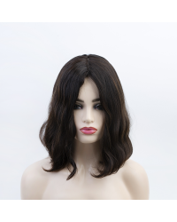 Luxury 12" Bob Style Virgin Brazilian Kosher Wig 12" Bob Style Natural 2# with 6# Highlights Wig