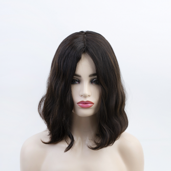12" Bob Style Natural 2# with 6# highlights Color Virgin Brazilian Wave Hair Regular Kosher Wigs