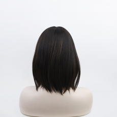 12" Bob Style Natural 2# Dark Brown with 6# Highlights Sheitels Luxury Wigs – Special Sale