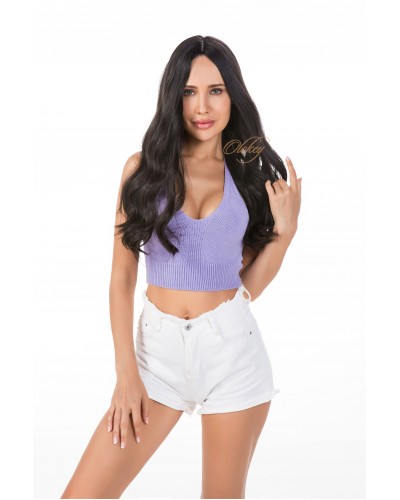 24" Dark Brown #2 Silk Top Wig – Mini Tiny Layer | 4×4 Silk Top with Wefted Back